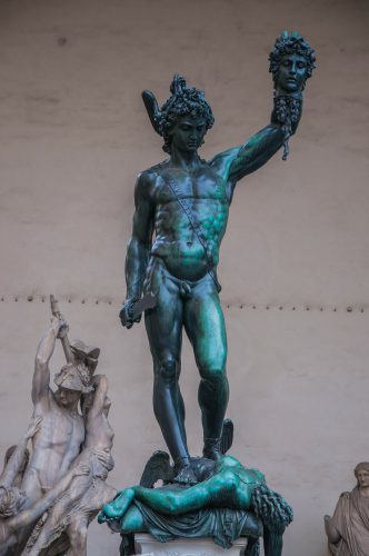 Statue von Cellini, Medusa und Preseus