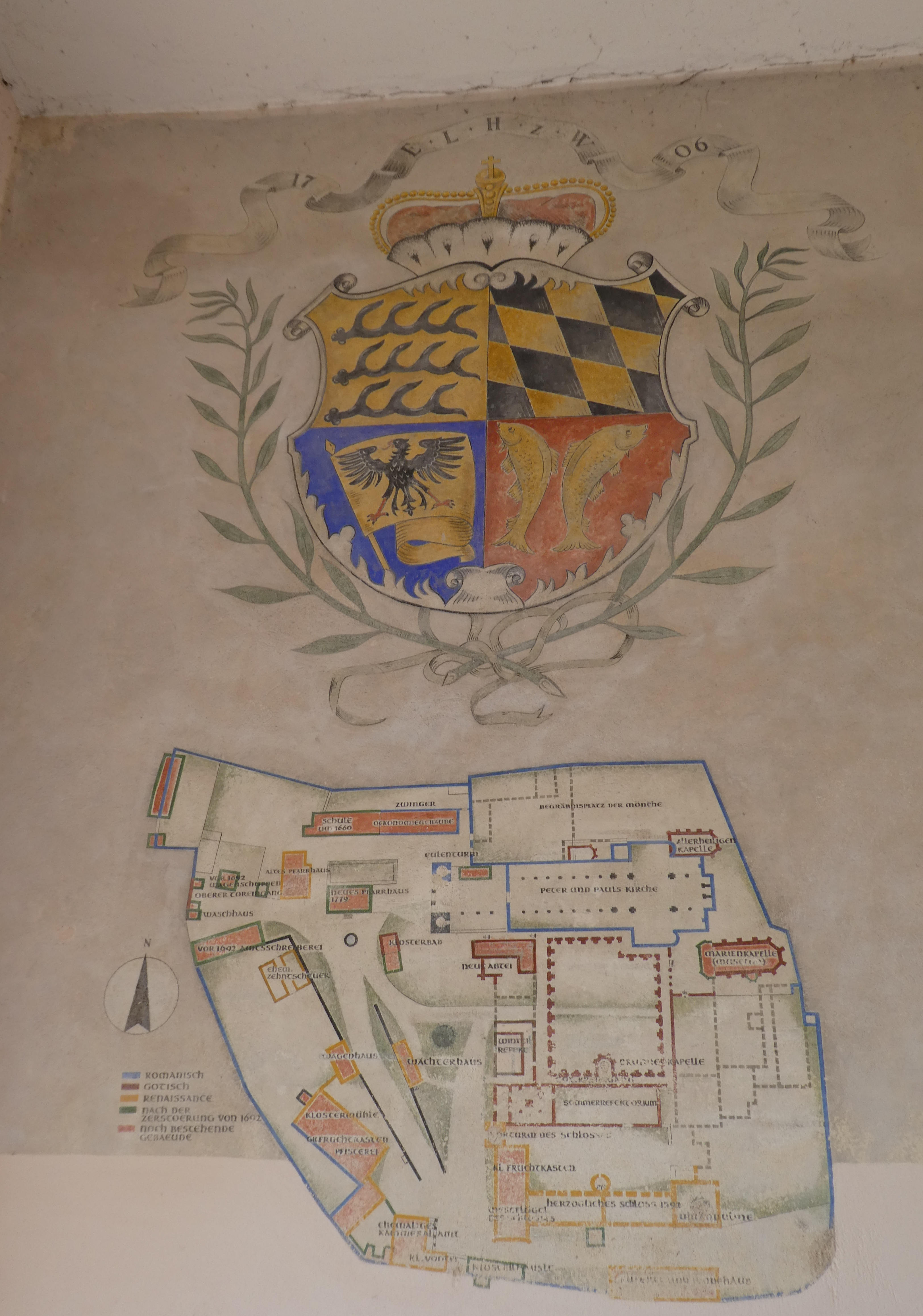 Plan der Klosteranlage in Hirsau